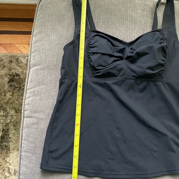 Lands End Swin 6P Tankini Jet Black Top - Picture 7 of 10